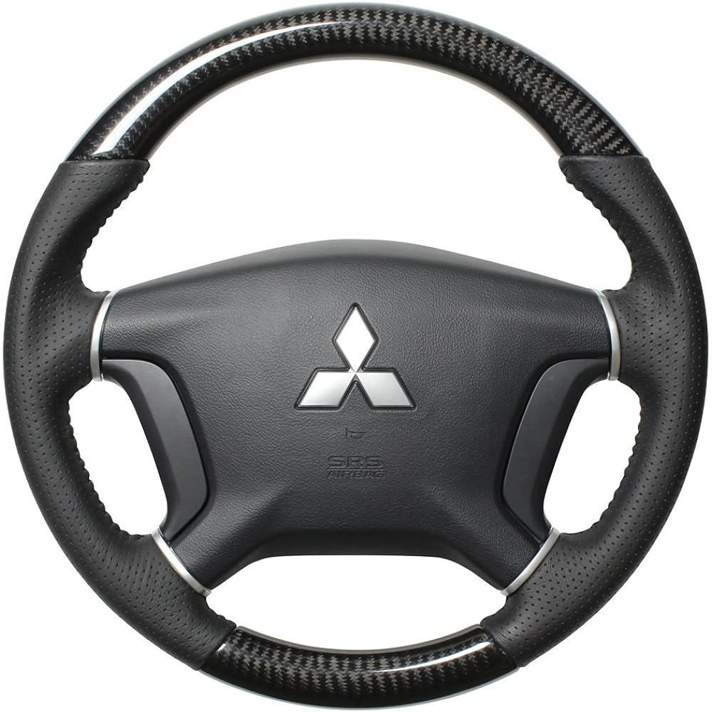 REAL Steering [Pajero (V8#W/V9#W)] Black Carbon D5-BKC-BK-PAJ