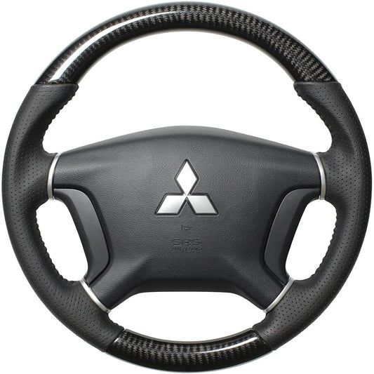 REAL Steering [Pajero (V8#W/V9#W)] Black Carbon D5-BKC-BK-PAJ