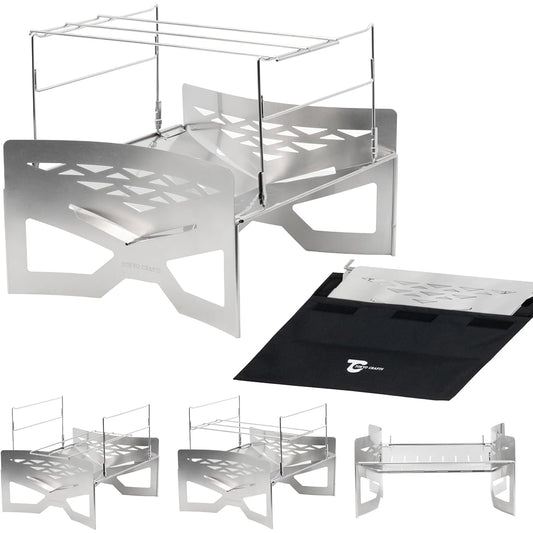 TOKYO CRAFTS Makrite 2 New Type Bonfire Stand Folding Solo Lightweight Compact Storage Case Included