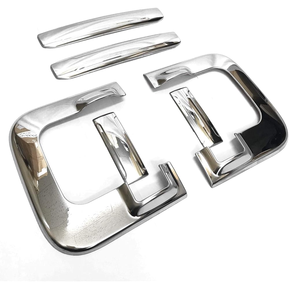 POG Inner Door Handle Cover 3D Door Handle Garnish Stainless Silver For SPACIA Custom Gear For SPACIA MK53S Interior TN-3692