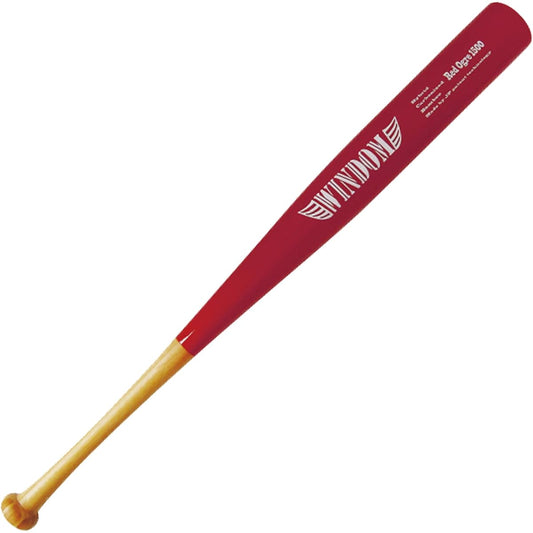 WINDOM Hardball Heavy Carbonized Bat Red Oni Hybrid Carbonized Bamboo Ogre1500 WDHO86150RD Red 86cm 1500g Average