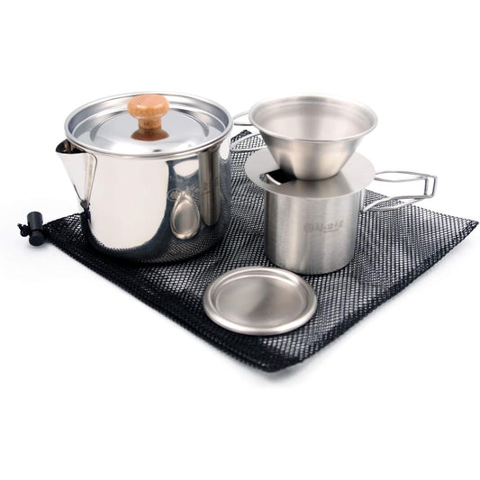 [Made in Tsubamesanjo] Village Blacksmith Touring Kettle Cooker & Dripper Set (with storage bag) MK-6549