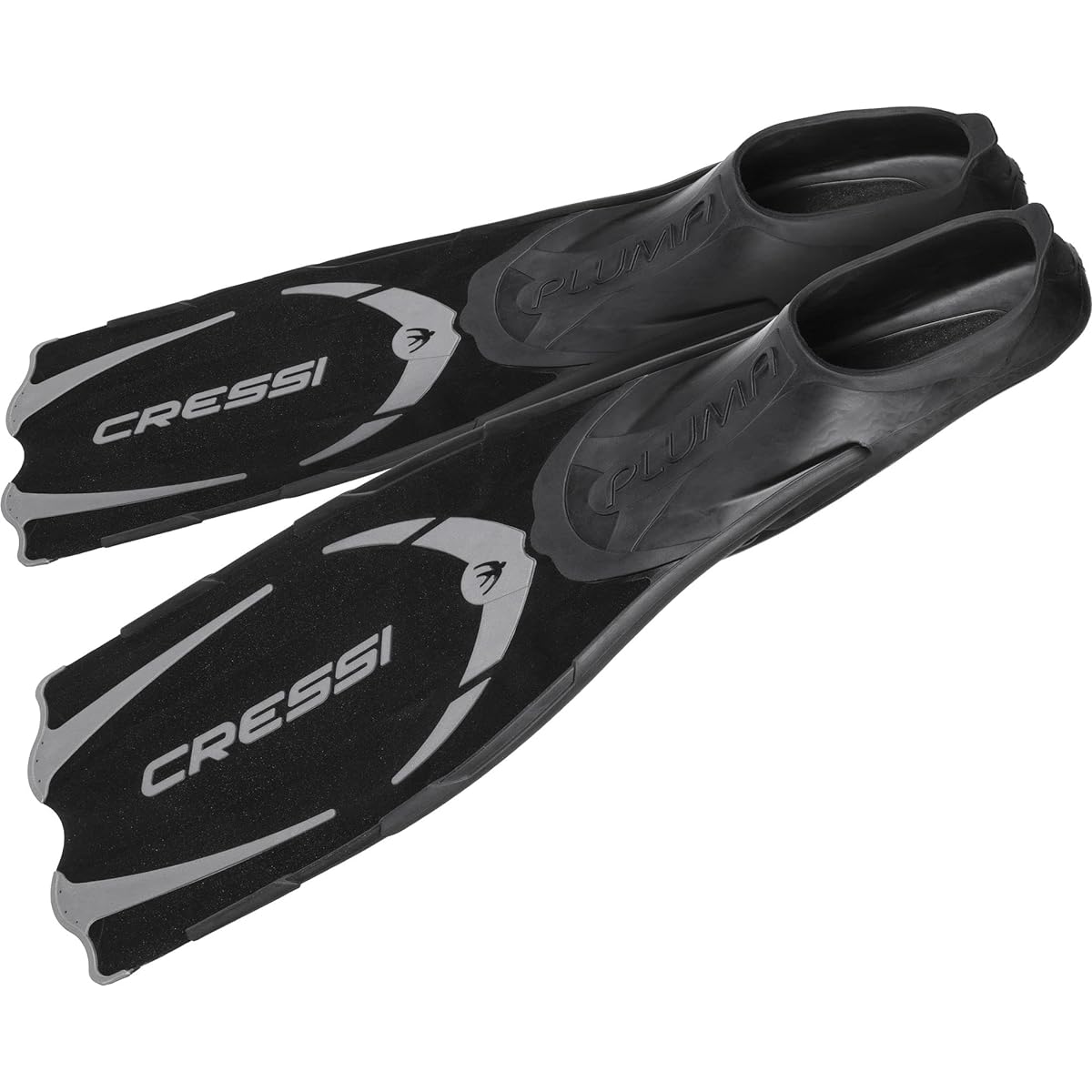 CRESSI Snorkeling Swim Fin [PLUMA] Full Foot Blade Molded with Patented Manufacturing Method Lightweight Responsible [Genuine Product]