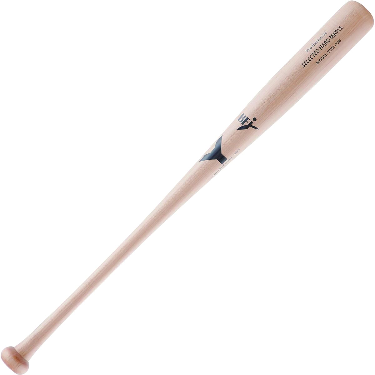Yanase Wooden Bat Hard Y Bat Hard Wooden Bat Maple Middle Balance BFJ Mark Hollowed Out YCM Natural 84.5cm