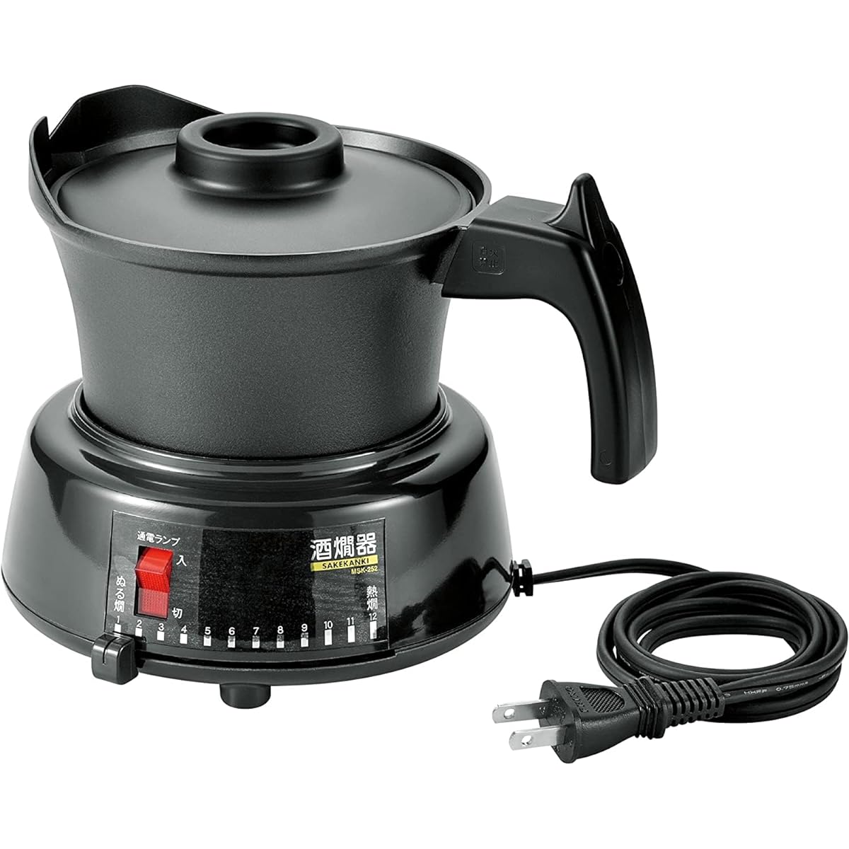 Maruyama Giken Electric Sake Warmer 2.5 Cups Black MSK-252