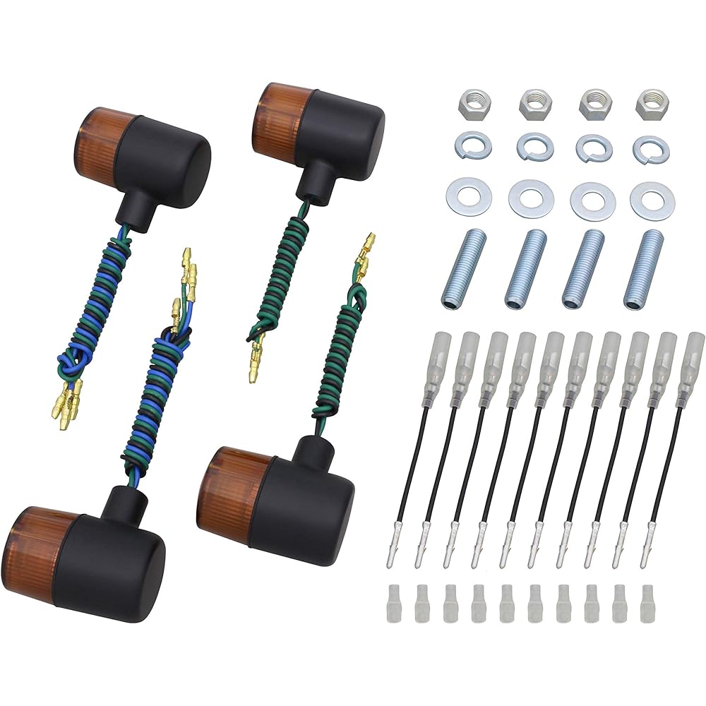 POSH Motorcycle Supplies Classical Turn Signal 71 Type Semi-Universal Set 195091