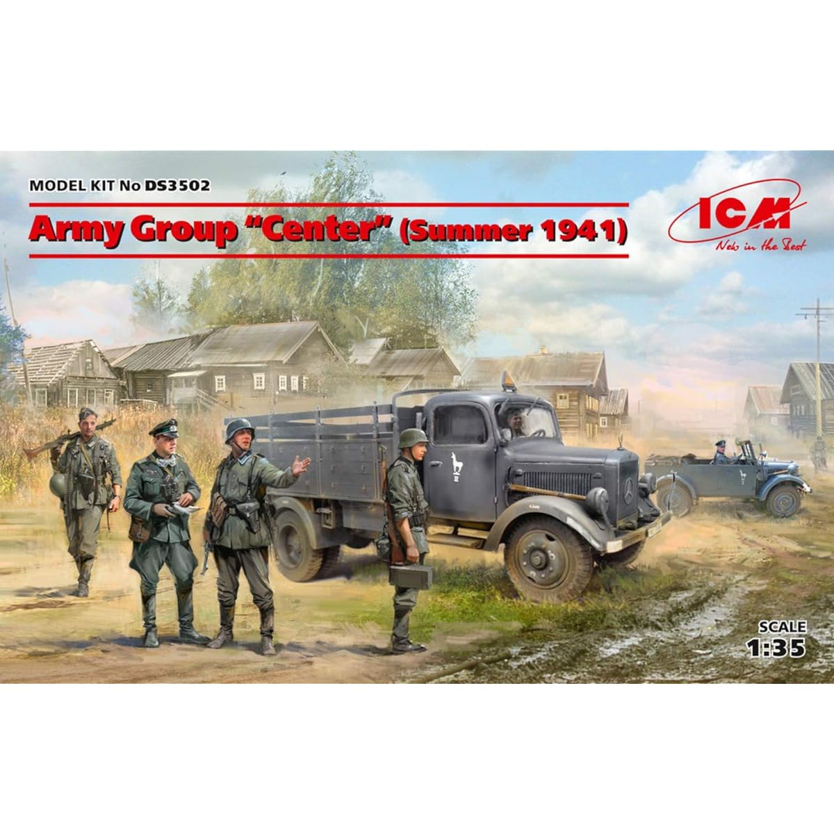 ICM 1/35 German Army Group Center (Summer 1941) Set Plastic Model DS3502