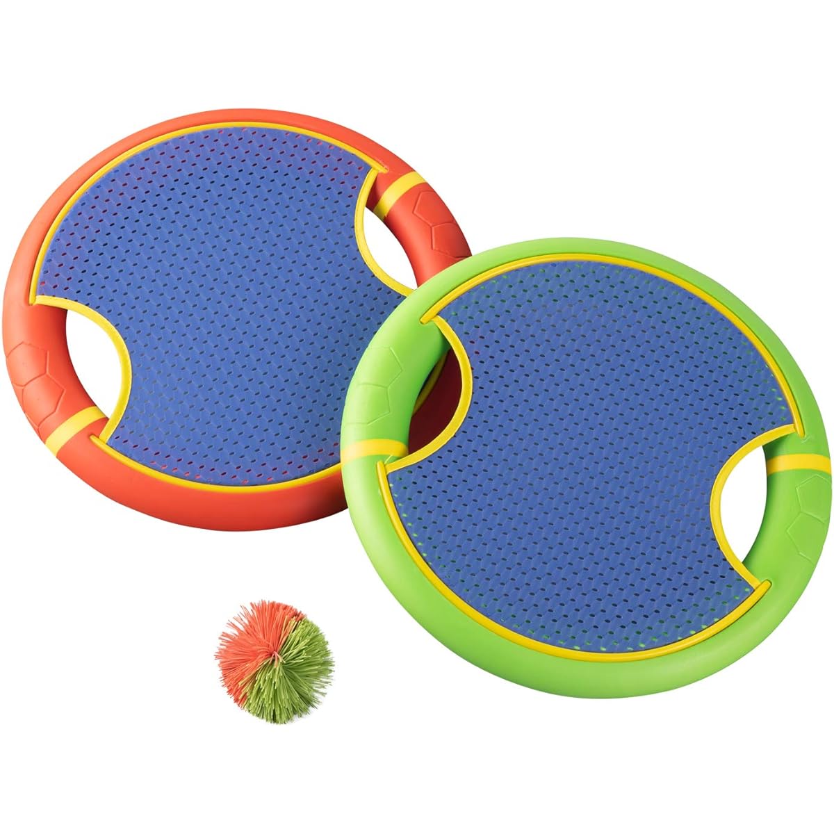 Kaiser Soft Spring Racket Set KW-664 [Color cannot be specified] Flying Disc, Leisure Sports, Green & Red