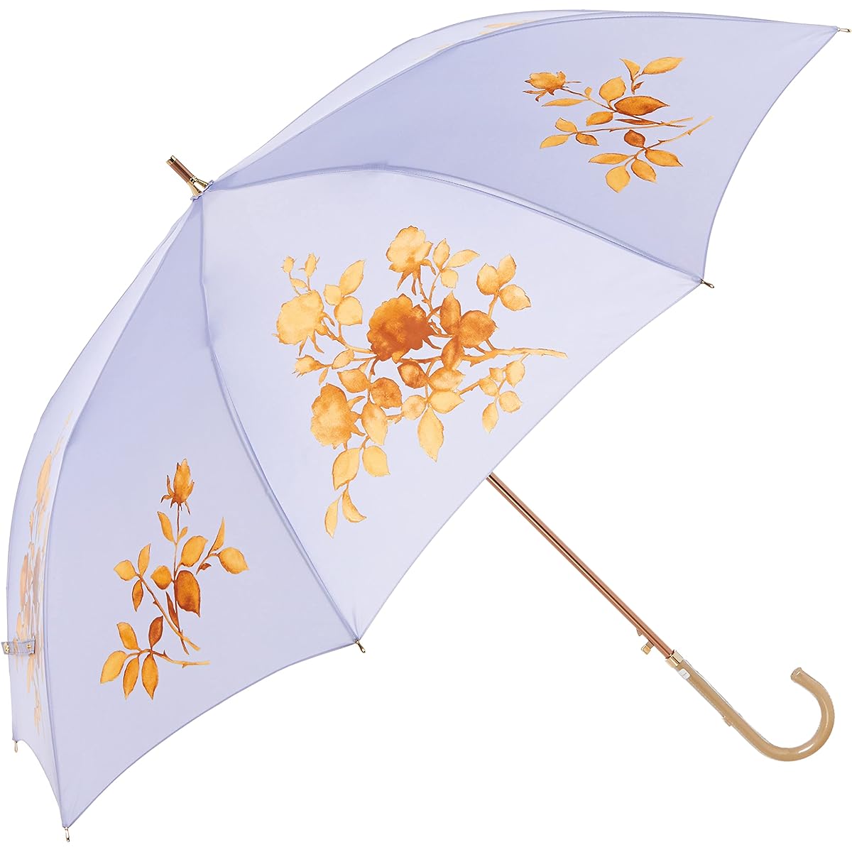 [Moonbat] LANVIN en Bleu Rain Long Umbrella Lightweight 60cm Floral Print Light Purple 4522408972377 Women's 21-083-10575-00-80-60 Light Purple Outer Rib Length 60cm