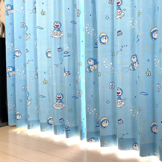 Sanrio Doraemon I'm Doraemon Grade 2 Blackout Thermal Curtain Width 100 x 200cm Length Set of 2 SB-597-S