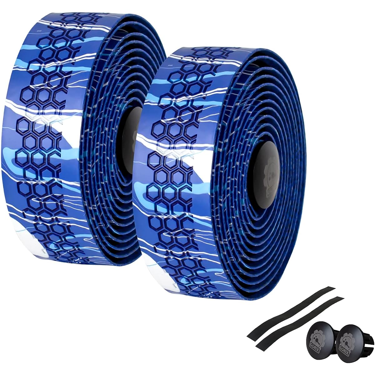 GORIX Bar Tape Road Bike Silicone (GX-YOROKE) Bicycle Handlebar Tape, Stylish, Shock Absorption, Pattern Design, Grip Power, Handle Grip