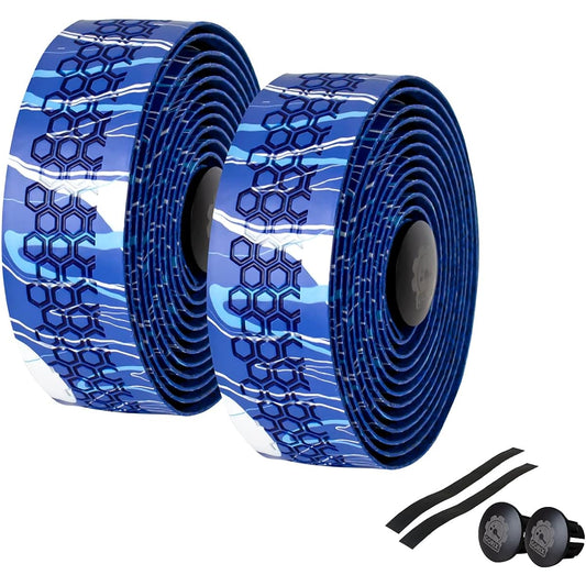 GORIX Bar Tape Road Bike Silicone (GX-YOROKE) Bicycle Handlebar Tape, Stylish, Shock Absorption, Pattern Design, Grip Power, Handle Grip