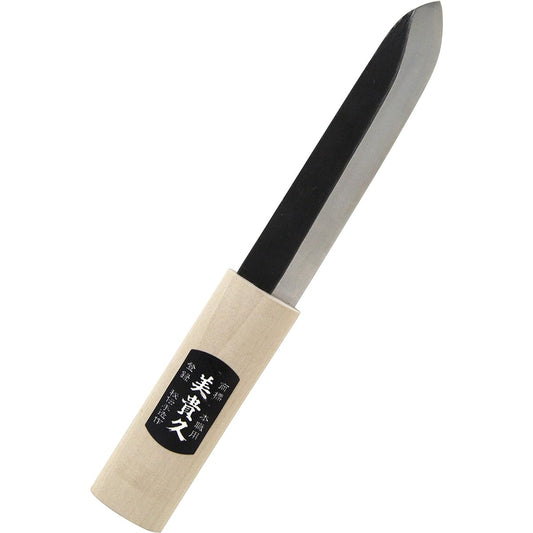 Mikihisa Makiri knife with sack 33-150B black 150mm