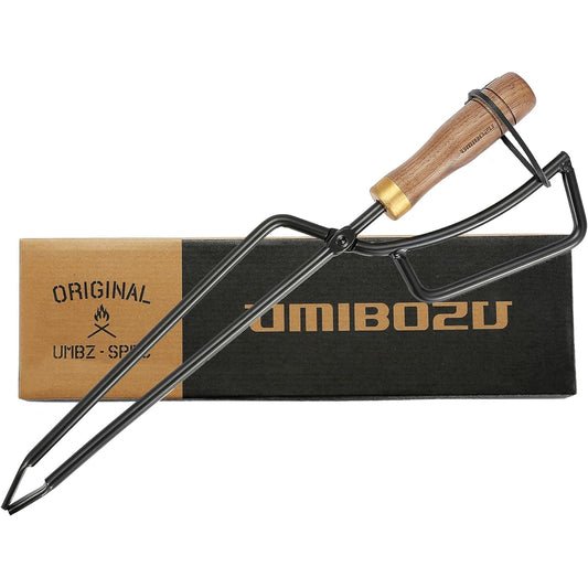 Umibozu Firewood Shears for Camping Bonfires Steel Fire Shears with Storage Cover