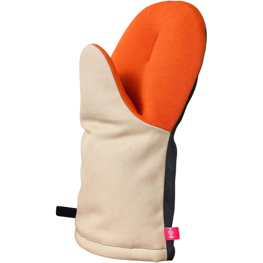 Oaks Raye Mittens Heat Resistant Grip Large Set of 2 Beige Navy