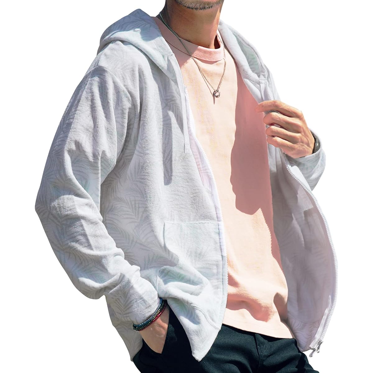 [JIGGYS SHOP] Jiggy's Shop Pile Zip Hoodie Men's Room Wear Tops Long Sleeve Towel Summer Parka