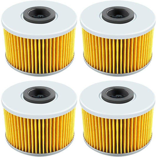 Motorcycle Oil Filter H/ON-DA Fourtrax TRX 420 500 520 Foreman Rubicon SXS1000 Pioneer M3 M5 M6 Talon SXS10S4 SXS10SR SXS10S2X (Color: 4pcs-yellow)
