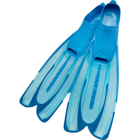CRESSI Snorkeling Swim Fin [AGUA] Full Foot Long Blade Black [Genuine Product]