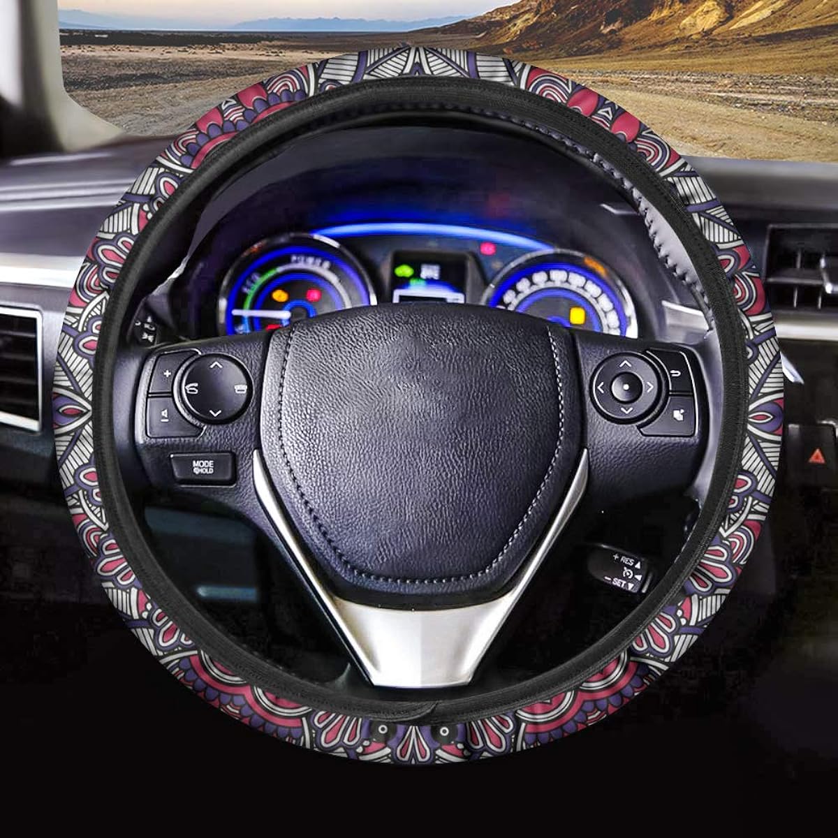 chaqlin Cute Car Steering Wheel Cover for SUV Van Sedan Truck Car Supplies Soft Women Men