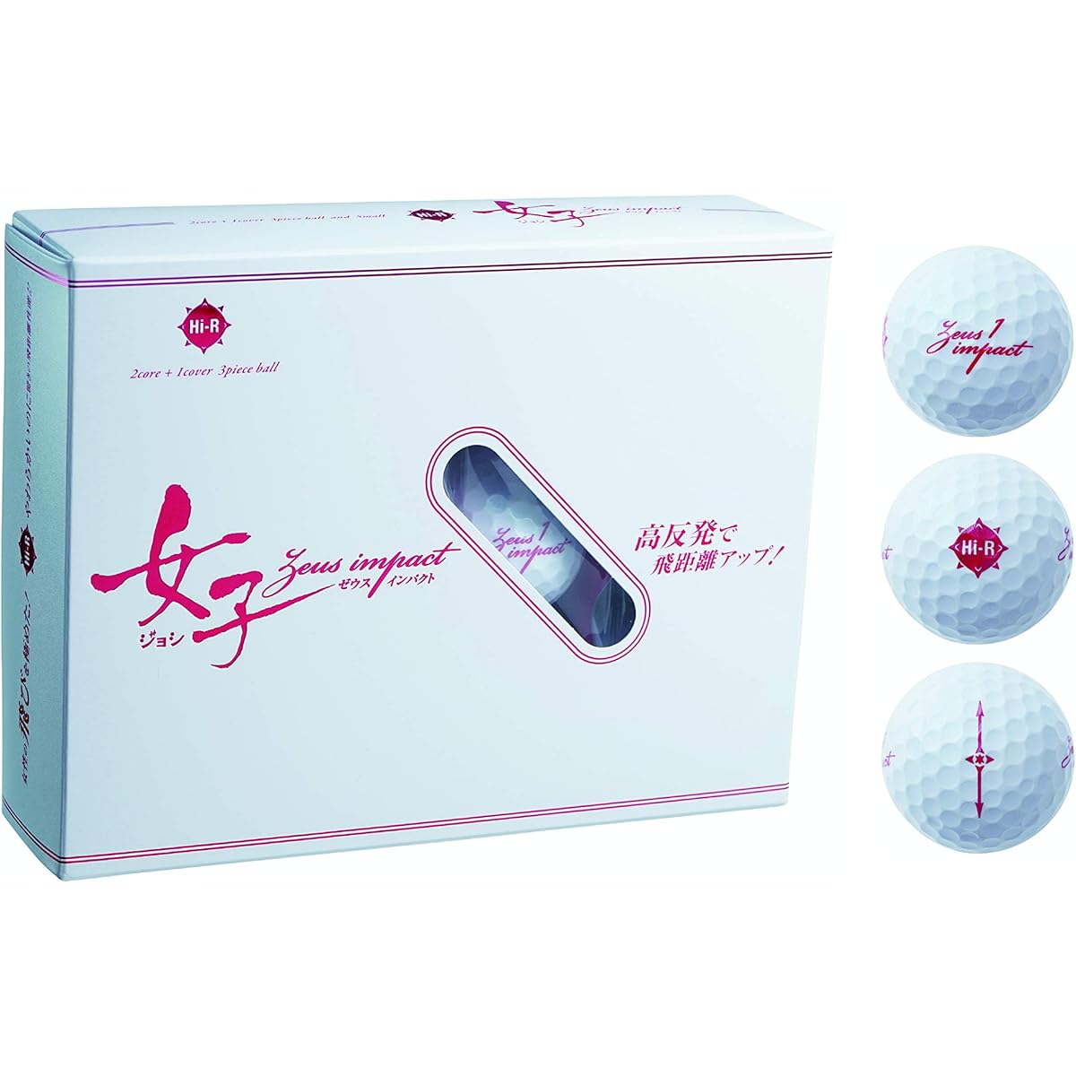Kasco Golf Ball Zeusimpact Women's 2 High Repulsion