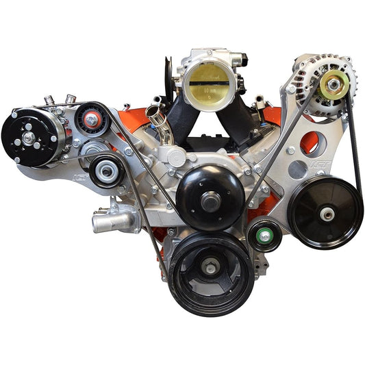 ICT Billet High Mount LS Alternator & Power Steering Pump Bracket Accessories Kit LQ4 LQ9 Track LSX 551362-3