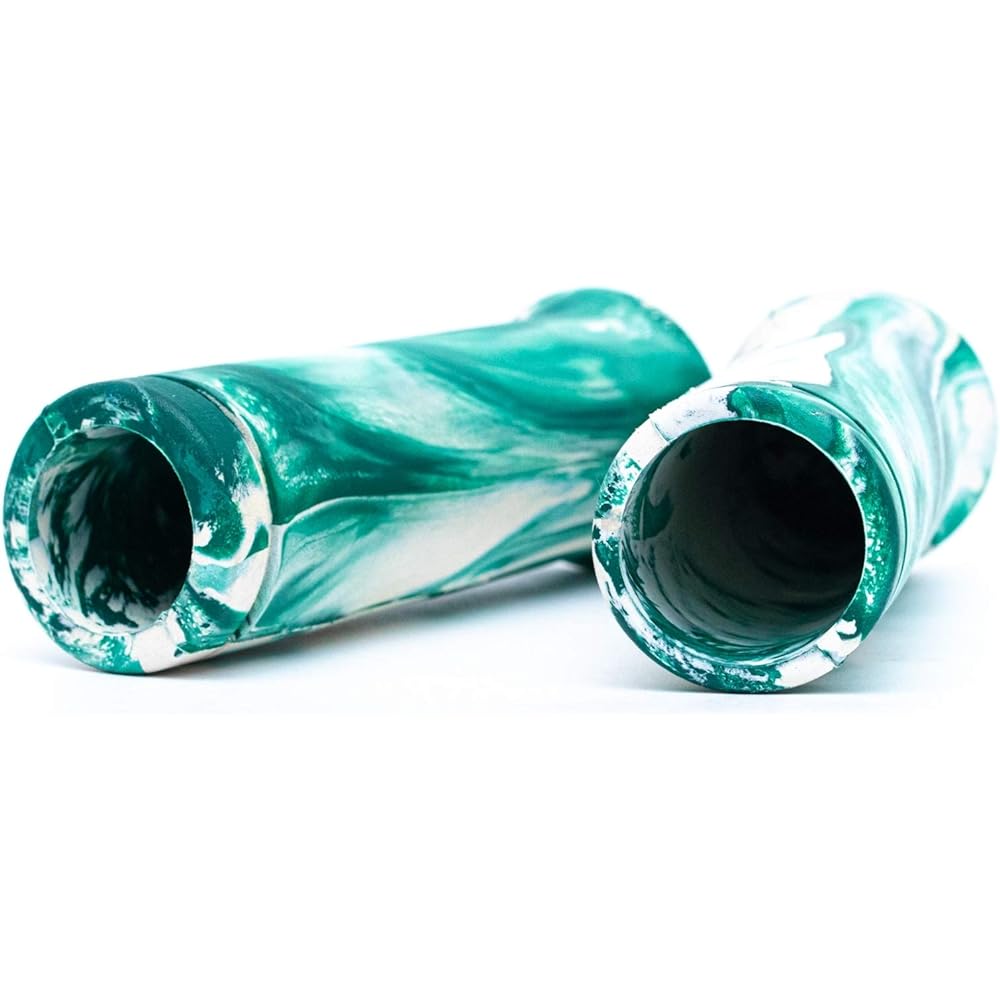 Marble grip white green for Harley 1 inch nice motorcycle