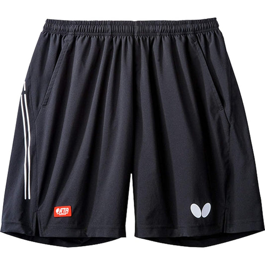 Butterfly Table Tennis Game Pants, Logo Line, Shorts, Unisex, JTTA Officially Approved, Can Be Worn in Official Games, 52000