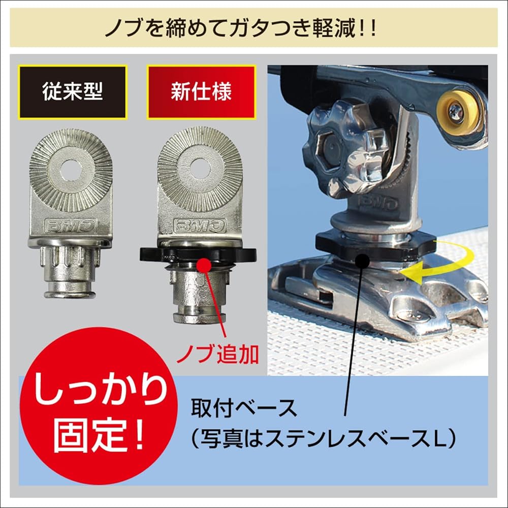 BMO JAPAN Rod Holder Kiwami Grip Stainless Steel Base L Gear/Gear Set
