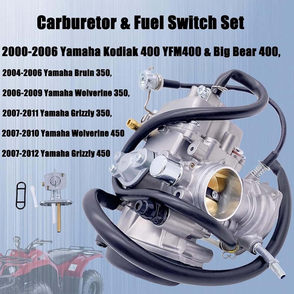 Auto-Moto New Carburetor Cab YAMAHA GRIZZLY 350 YFM 350 YFM350 2007-2009