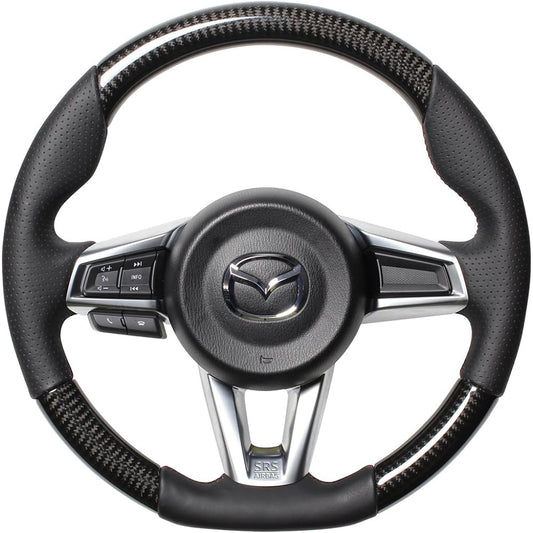 REAL Steering [Mazda Roadster (ND)] Gun Grip Black Carbon MZC-BKC-DW