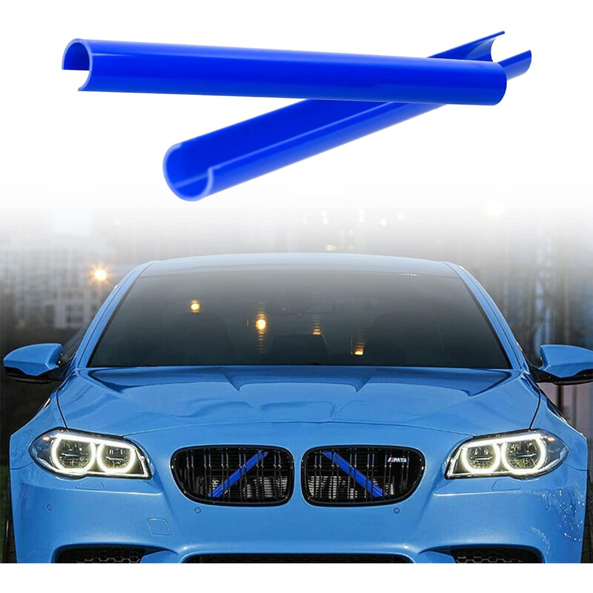 Grill insert 2 -point stripe trim compatible (blue)