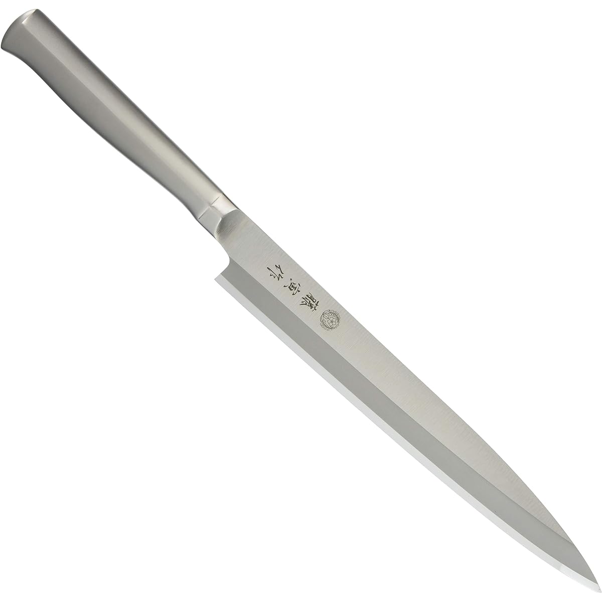 Made by Fujitora Yanagiba 240mm Made in Japan Molybdenum Vanadium Steel Single Edge Kansai Style Sashimi Knife All Stainless Steel Dishwasher Safe SD Molybdenum Vanadium Steel FU-622 Silver