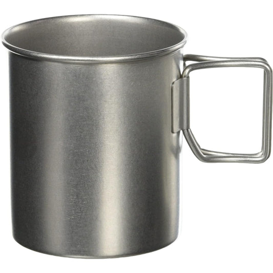 VINTAGE INOX Vintage Outdoor Mug 300ml Made in Japan [Authorized Product] Outdoor Camping Glamping Belamping Aging Processing Unbreakable Dishwasher Safe Silver