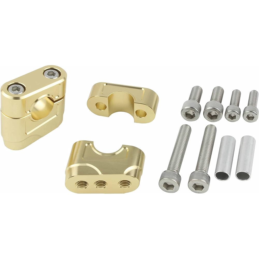POSH Motorcycle Supplies Muscle Low Bracket Champagne Gold 070053-12