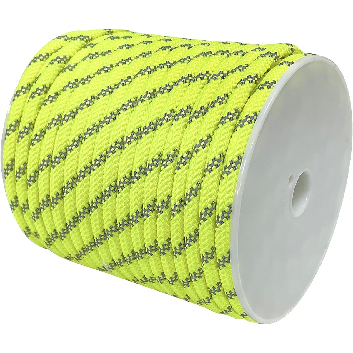 Sutekus Tent Rope, Rope Diameter 8mm, Paracord with Reflective Material, Guyline, Load Capacity 2000Kg (2 tons), Total Length 40m (Yellow)