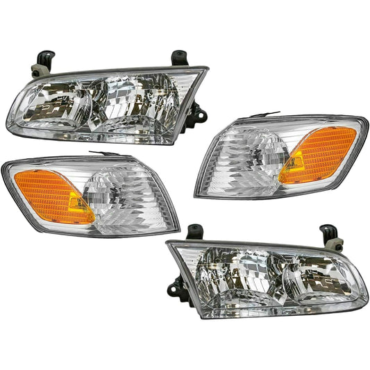 Headlight Corner Ramp Combo 2000 2001 01 00 Camry Pair Pair Pair Seat side
