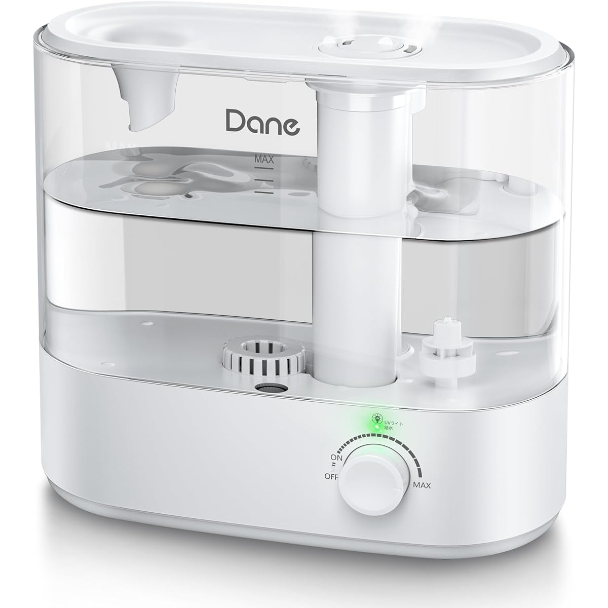 Humidifier, Large Capacity, 1.5 gal (4.5 L), Aroma Humidifier, Tabletop, Office, Ultrasonic Type, Top Water Supply, UV Light, Negative Ions, Skin Drying, Pollen Protection, Large Capacity Humidifier,