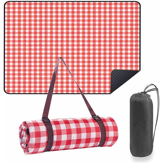 Leisure Sheet Bacolos Picnic Sheet Compact Foldable Lightweight Waterproof Large Washable Mat (Red)