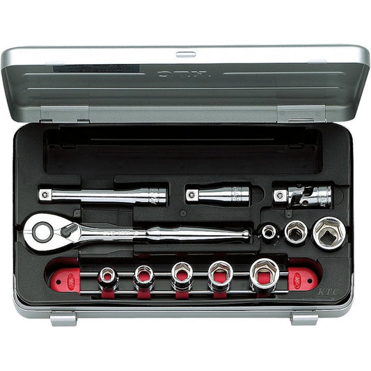 Kyoto Machinery Tools (KTC) 9.5mm (3/8 inch) Socket Wrench Set 12 Pieces TB308