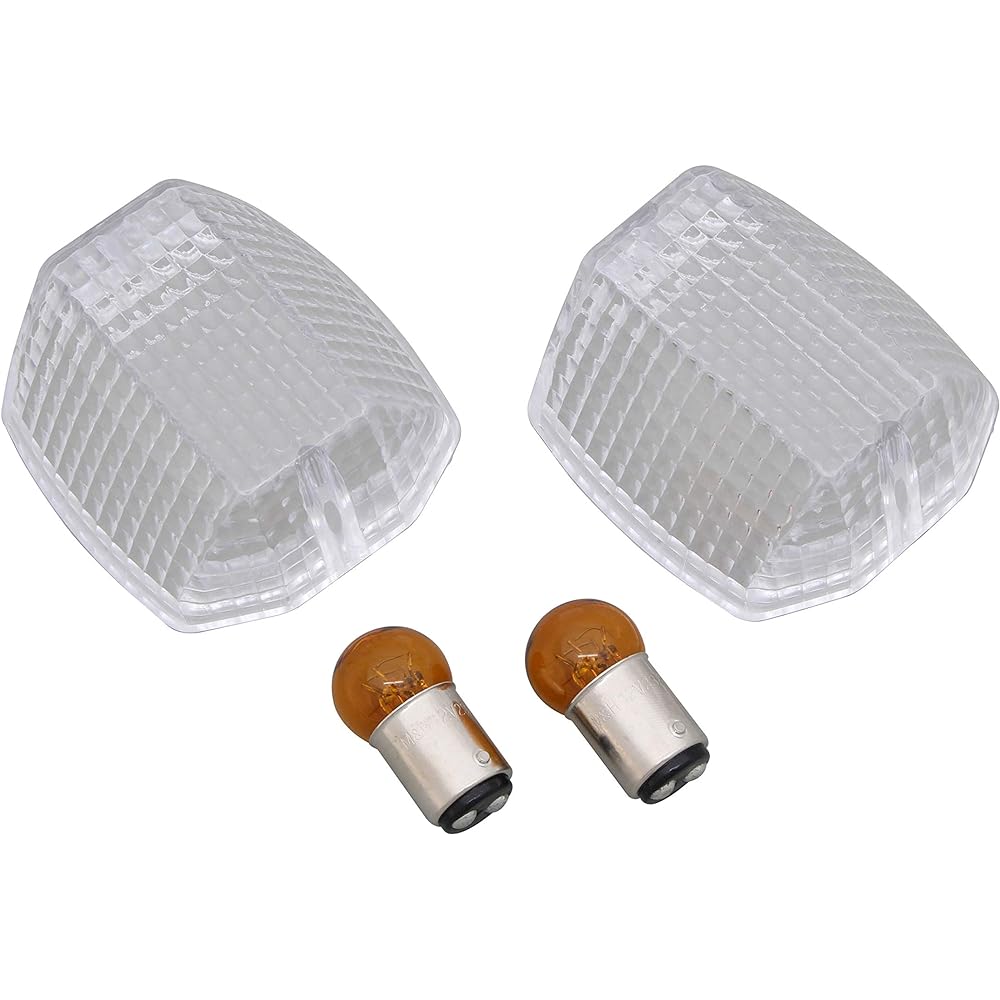 POSH Motorcycle Supplies Turn Signal Lens Set ZRX1200R/1100/400/GPZ900R Domestic Front Smoke 038279