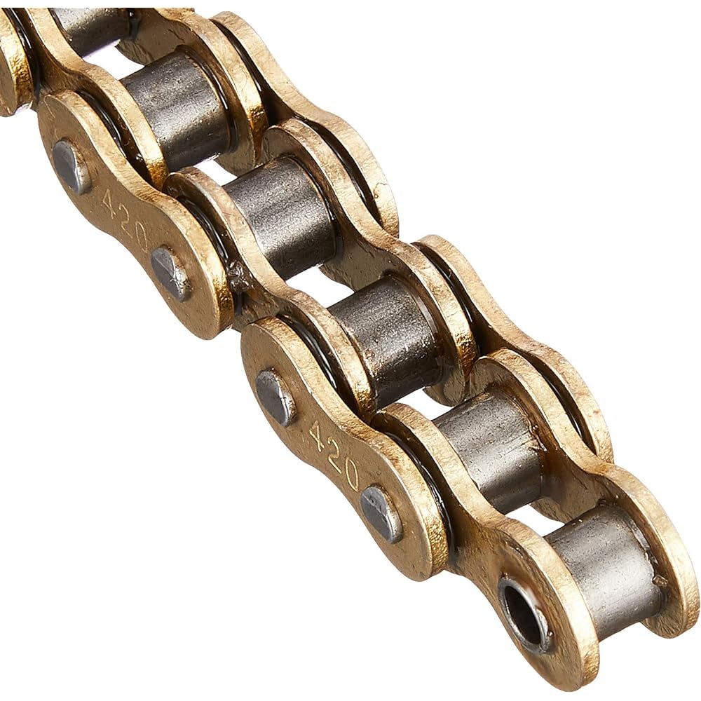 Bike Parts Center Gold Chain 420 110 Link Honda Ape 50 etc. 91-10-11