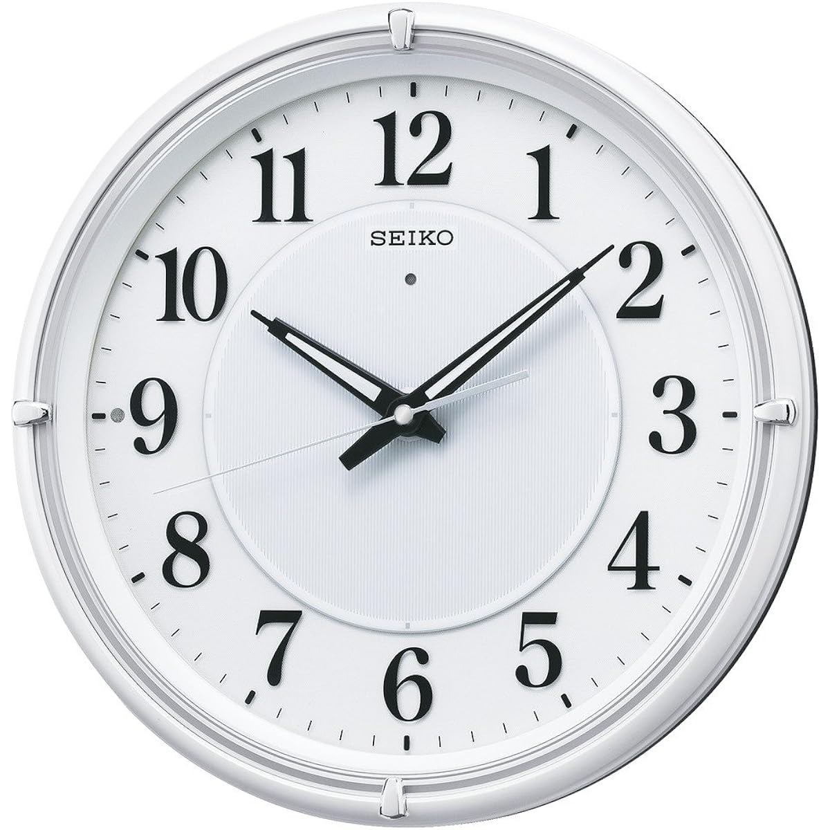 Seiko Clock Wall Clock Automatic Lighting Radio Wave Analog Visible at Night Fine Light NEO Neo White Pearl KX393W