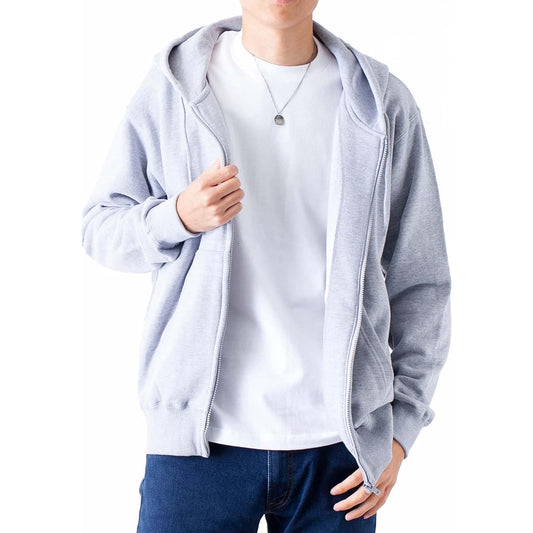 [T-Shirt Dot Esty] Hoodie Plain Pile Lining Zip Up 10.0oz Men's (S,M,L,XL,2XL,3XL,4XL,5XL)
