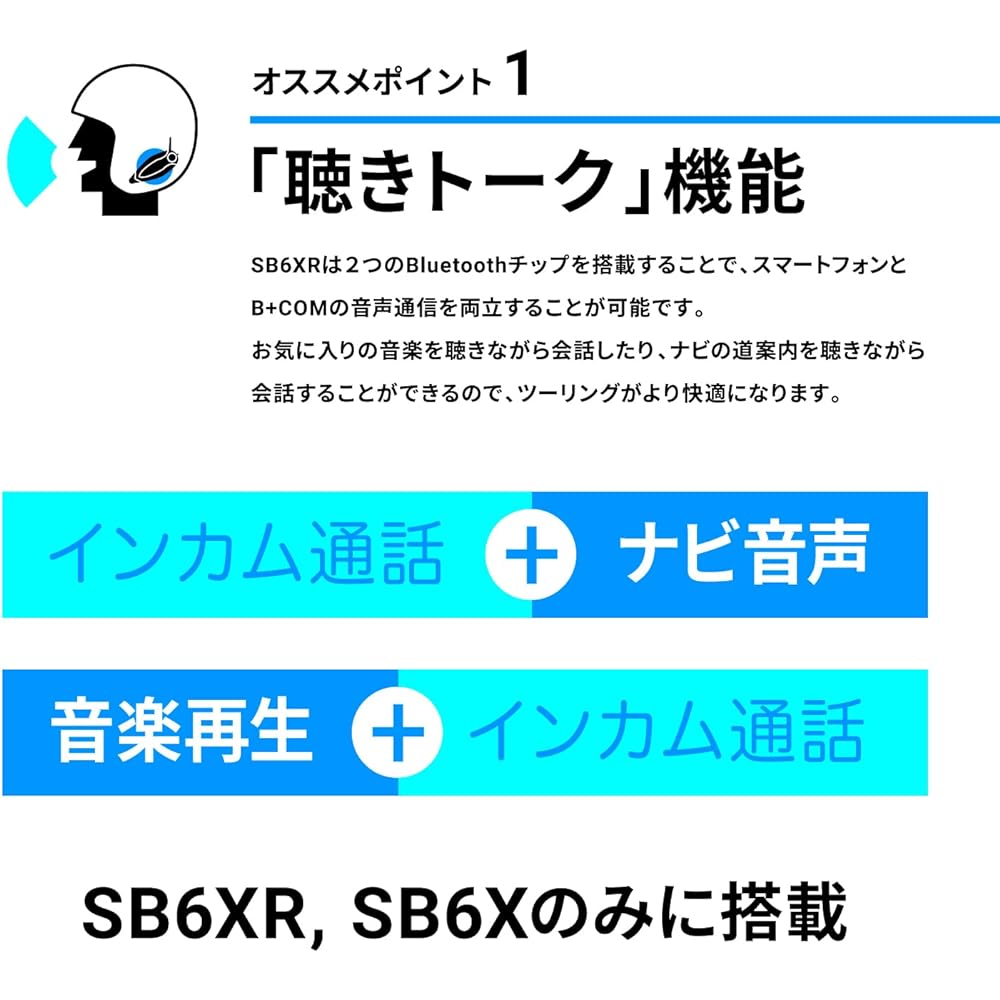 SYGN HOUSE B+COM SB6X Bluetooth Intercom Single Unit 00080215