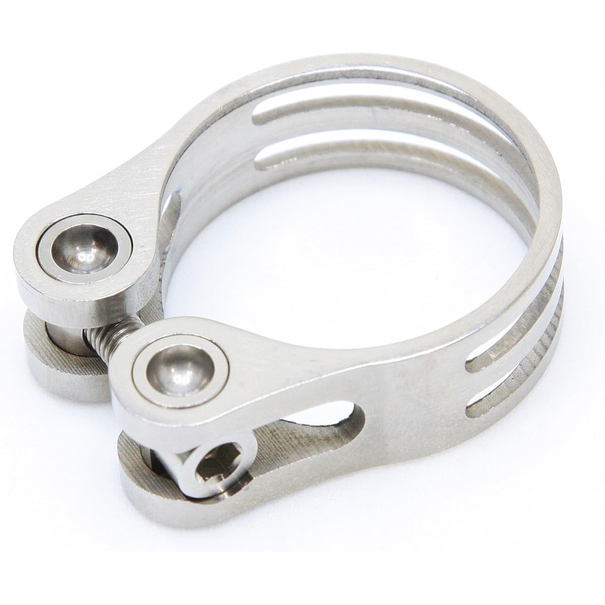 MicrOHERO Micro Hero All Titanium Ultra Lightweight Super Durable Completely CNC Φ31.8/34.9mm Titanium Alloy Seat Clamp (Size Φ31.8mm MH-SCC318)