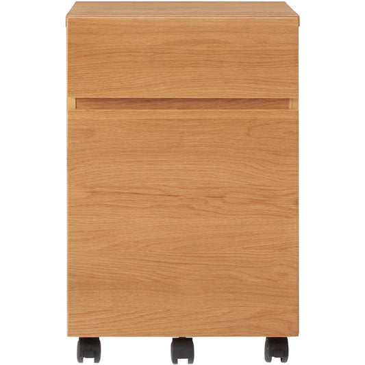 MUJI Wooden Desk Cabinet Oak Veneer Width 39 x Depth 48 x Height 58cm 12841067