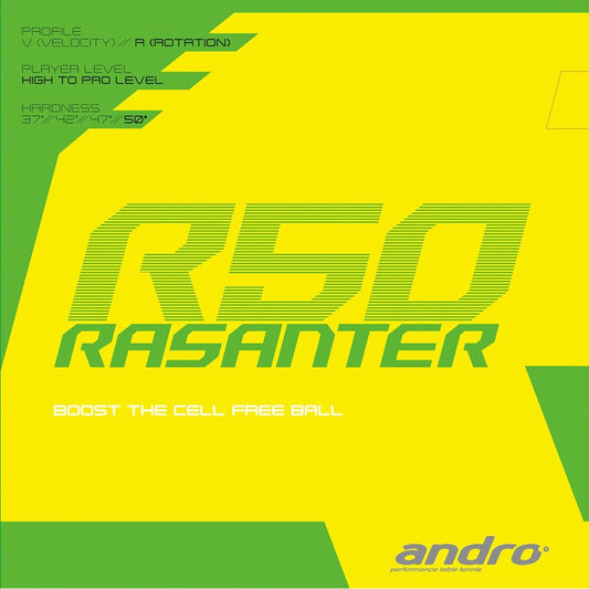 andro table tennis rubber Lazanter R50 series first rotation amount 112289