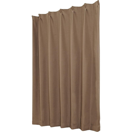 Univeil Blackout Drape Curtain Effect Mocha Width 100 x Length 200cm Set of 2