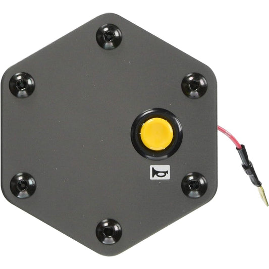 Daikei PLATE HORN BUTTON (steering plate horn button) MOMO Momo type gunmetal & yellow PHB-06