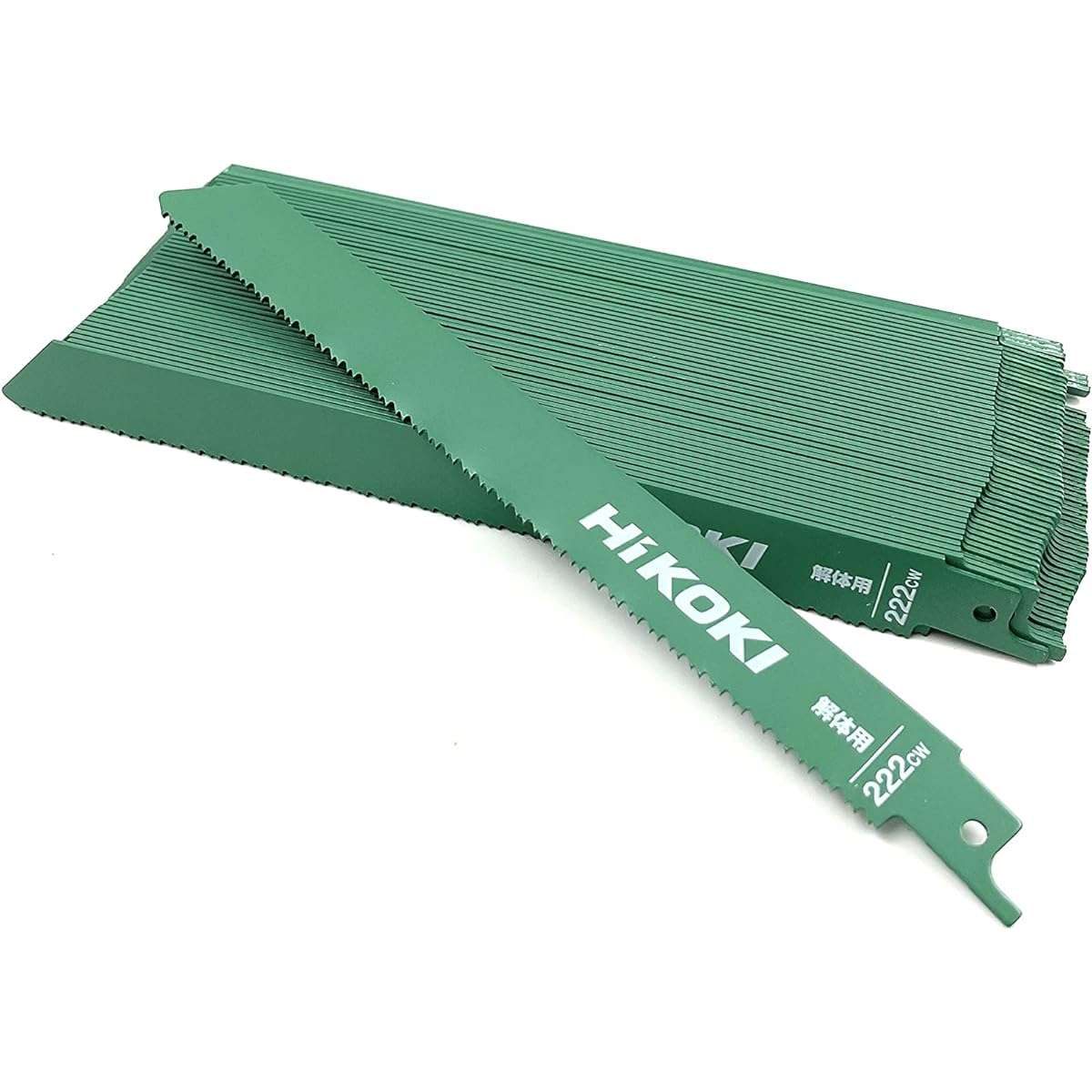 HiKOKI Demolition Saber Saw Blade Reciprocating Saw Blade Total Length 200mm Blade Thickness 1.3mm Number of Threads 10/14 Combination Blade No.222CW 50 Pieces 0000-4433